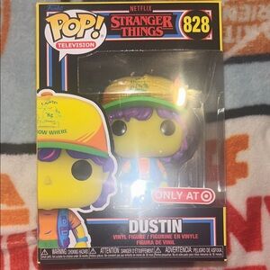 Funko Pop Stranger Things Dustin with Yellow and Purple Hat